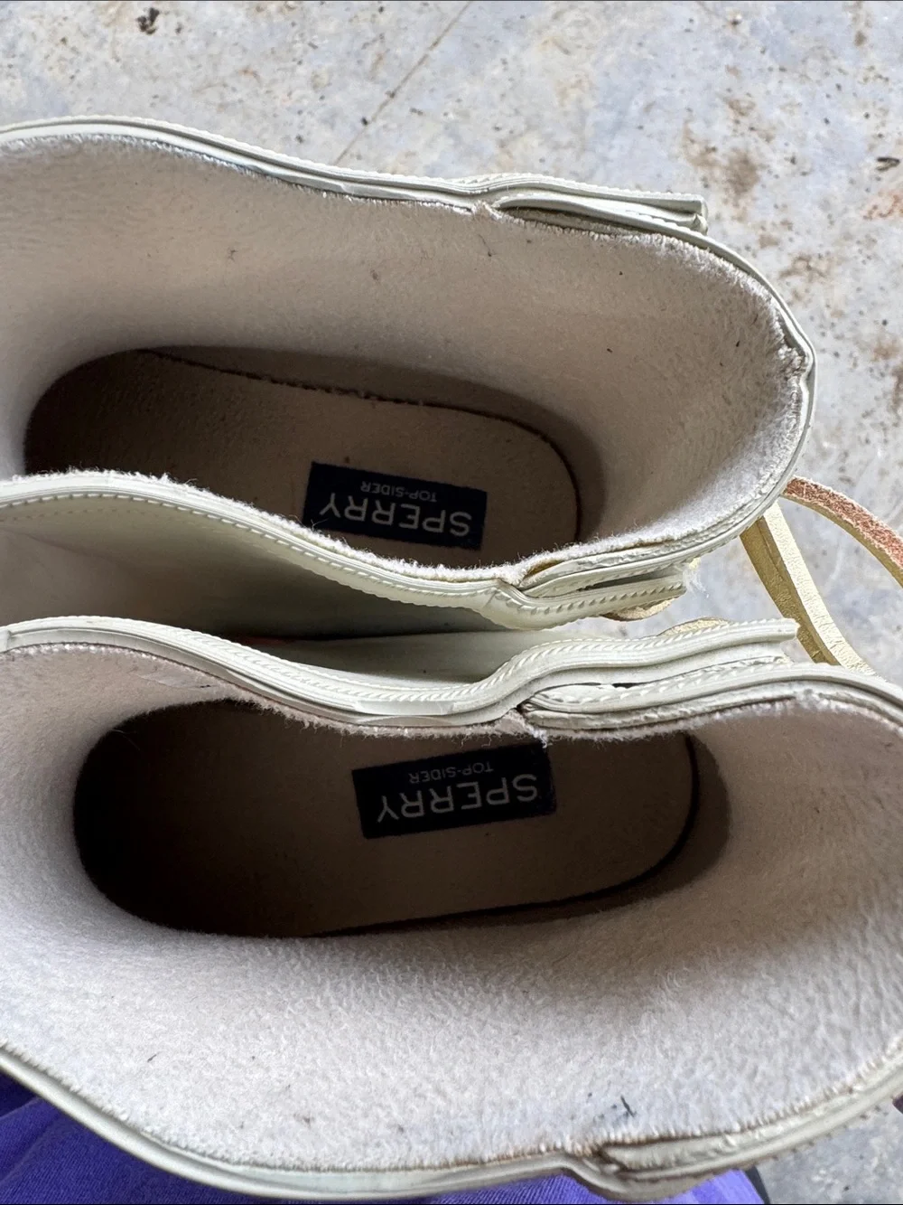 Sperry Women's Beige/Cream Lace-Up Waterproof Boots
